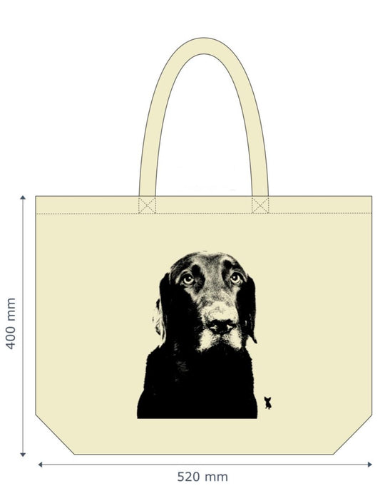 Dog Design Tote bag , premium cotton, 6 stylish, unique designs - Border Terrier, Chihuahua, Jack Russell, Spaniel, Labrador, Dachshund