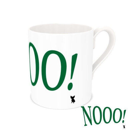 Express Yourself with Our Modern Exclamation Novelty China Mugs! Nooo! A smile with every sip! Modern, stylish kitchenware.