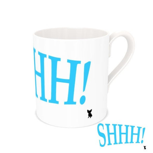 Express Yourself with Our Modern Exclamation Novelty China Mugs! Shhh! A smile with every sip! Modern, stylish kitchenware.